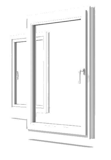 100-135 AFG AV9000 5-Kammer Weiß Kunststoff Fenster DREH FIX Breite 