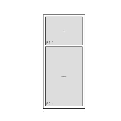 Fenster 1-teilig mit Oberlicht