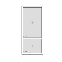 Fenster 1-teilig mit Unterlicht