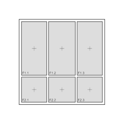 Fenster 6-teilig mit Unterlicht