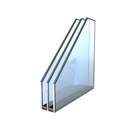 3-fach Glas